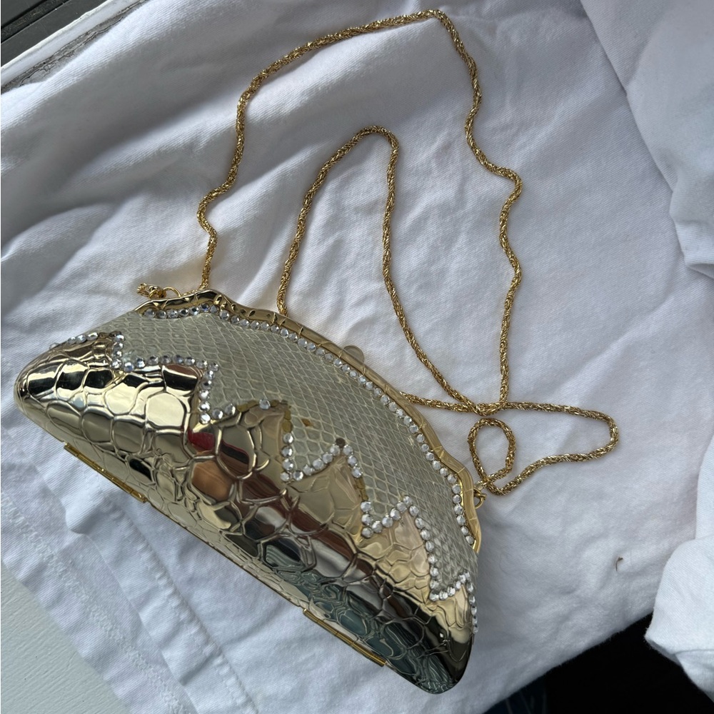 Gold and Silver Vintage Clutch